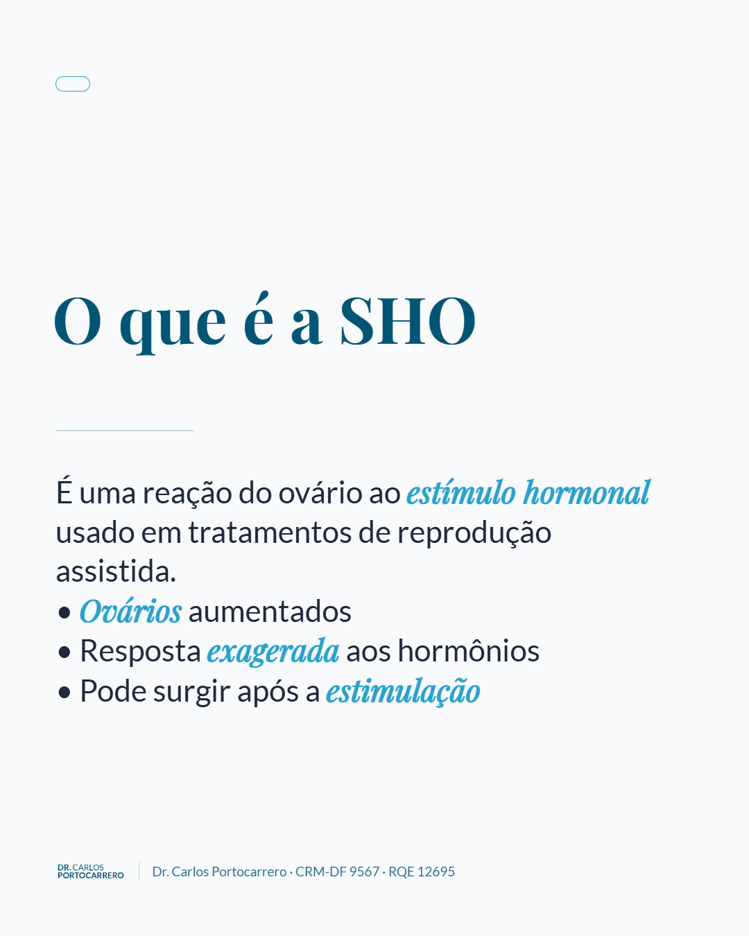 Lâmina "O que é a SHO", com três itens.