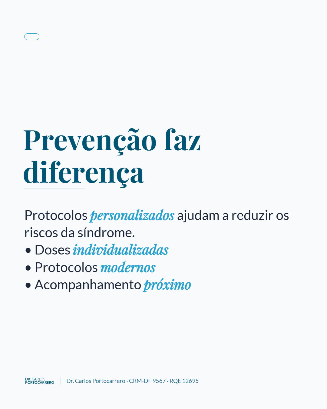 Lâmina "Prevenção faz diferença", com três itens.